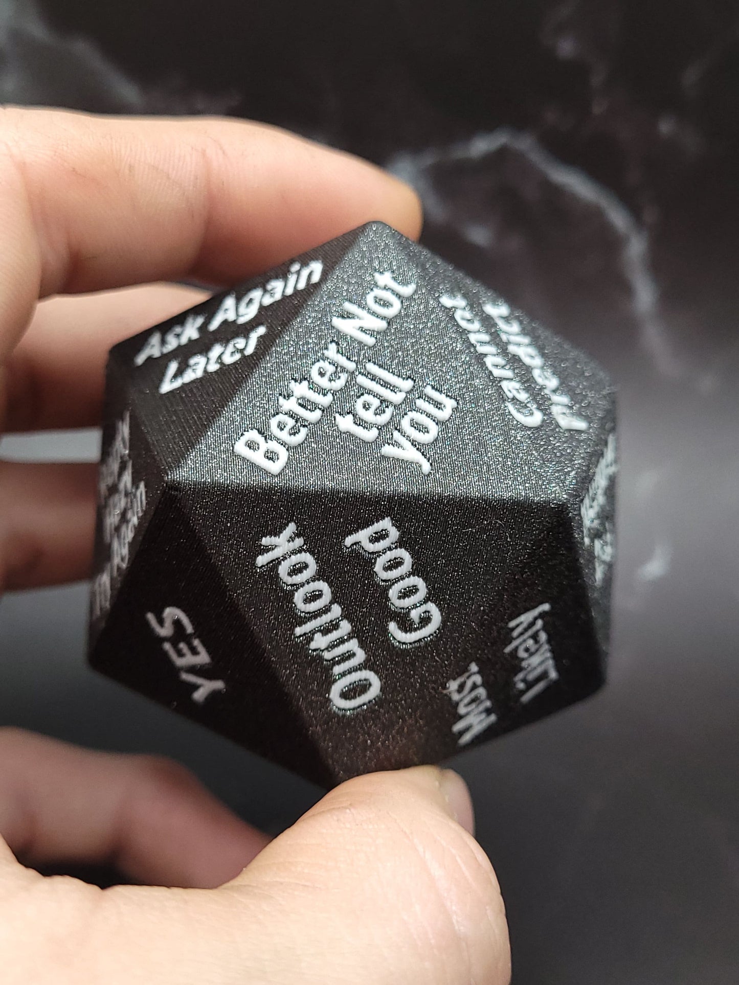 Magic 8-ball D20 Dice Oversized Classic Magic Eight Ball with New Twist Party D20 Die