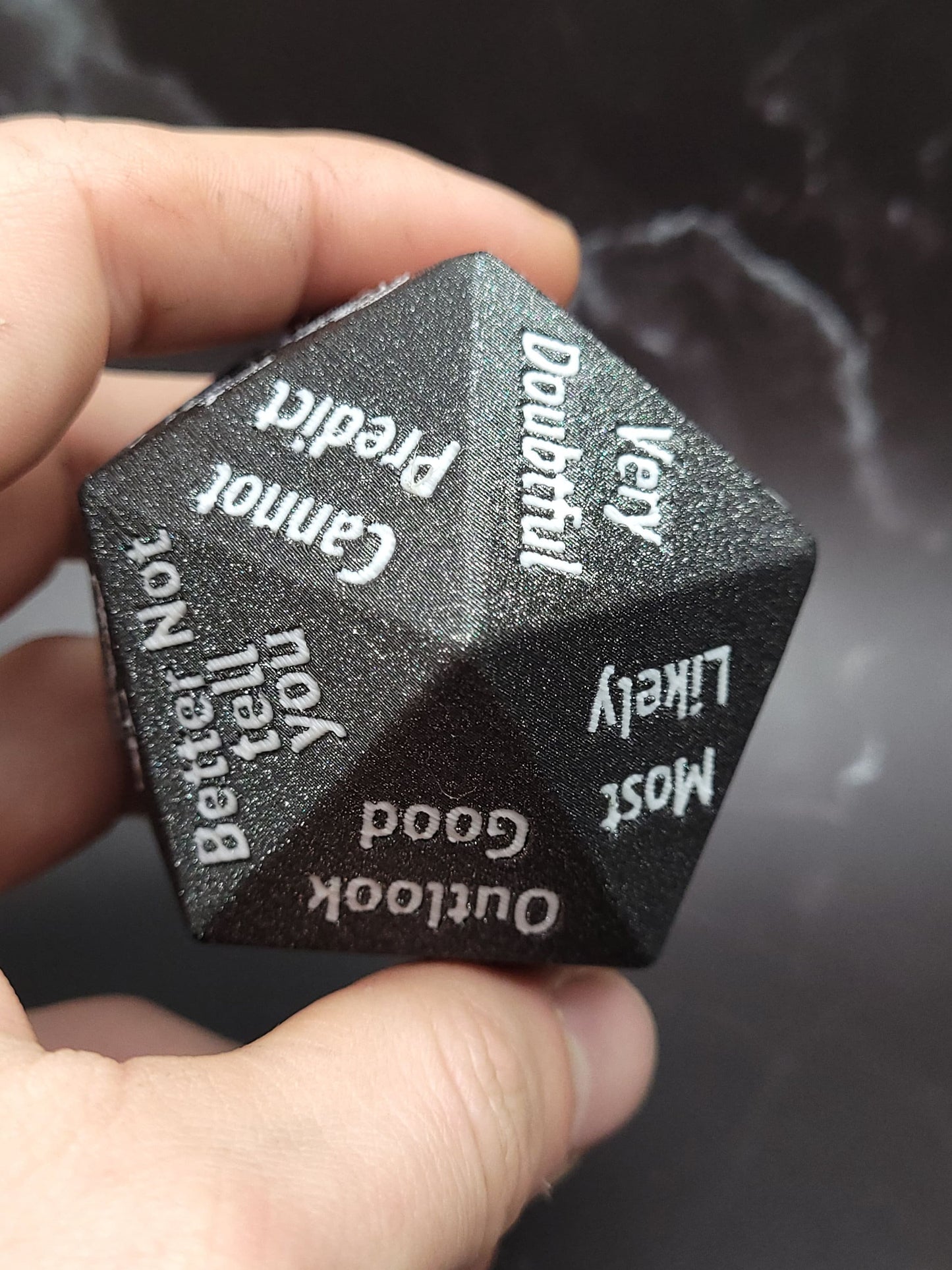 Magic 8-ball D20 Dice Oversized Classic Magic Eight Ball with New Twist Party D20 Die