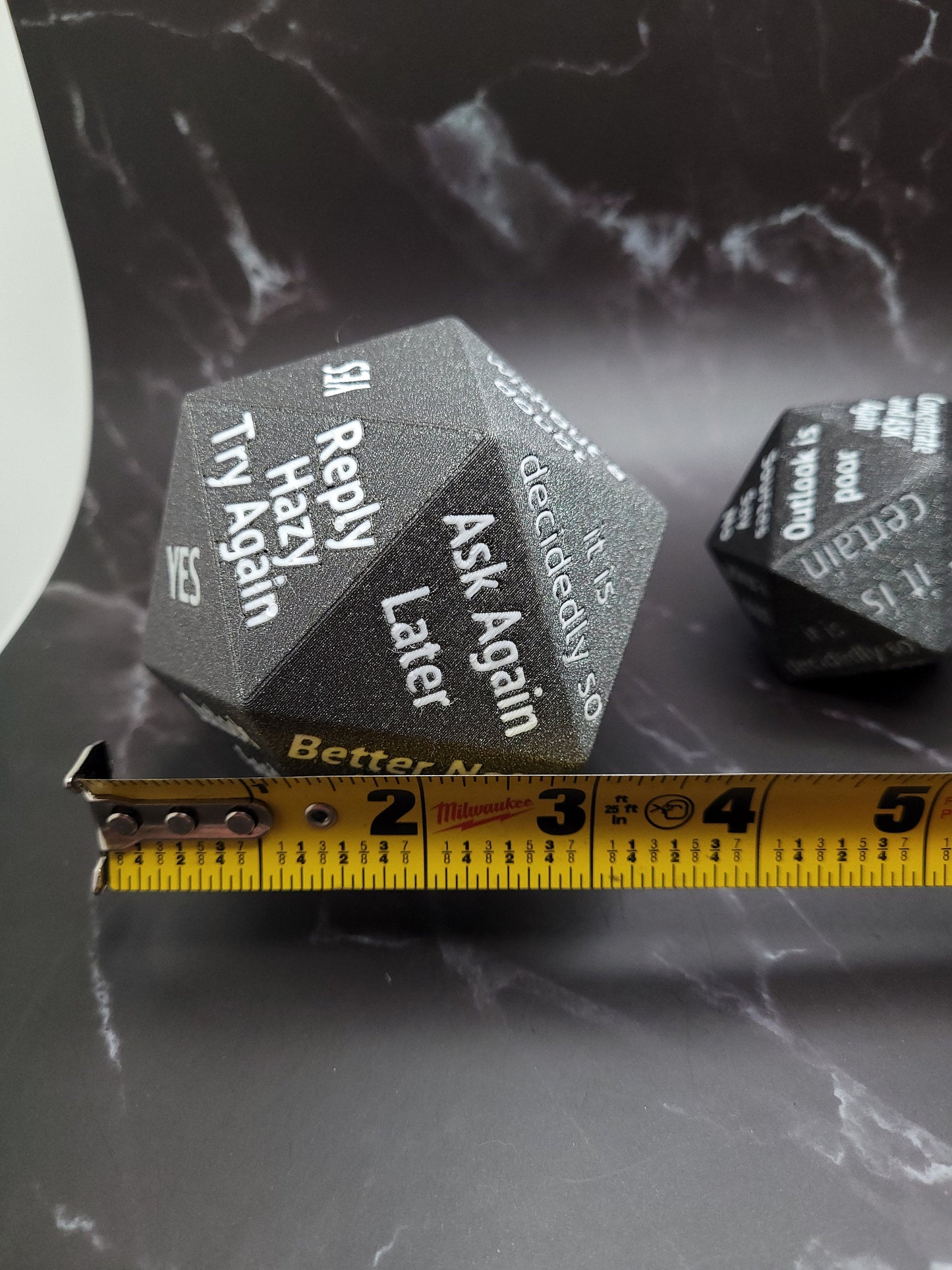 Magic 8-ball D20 Dice Oversized Classic Magic Eight Ball with New Twist Party D20 Die