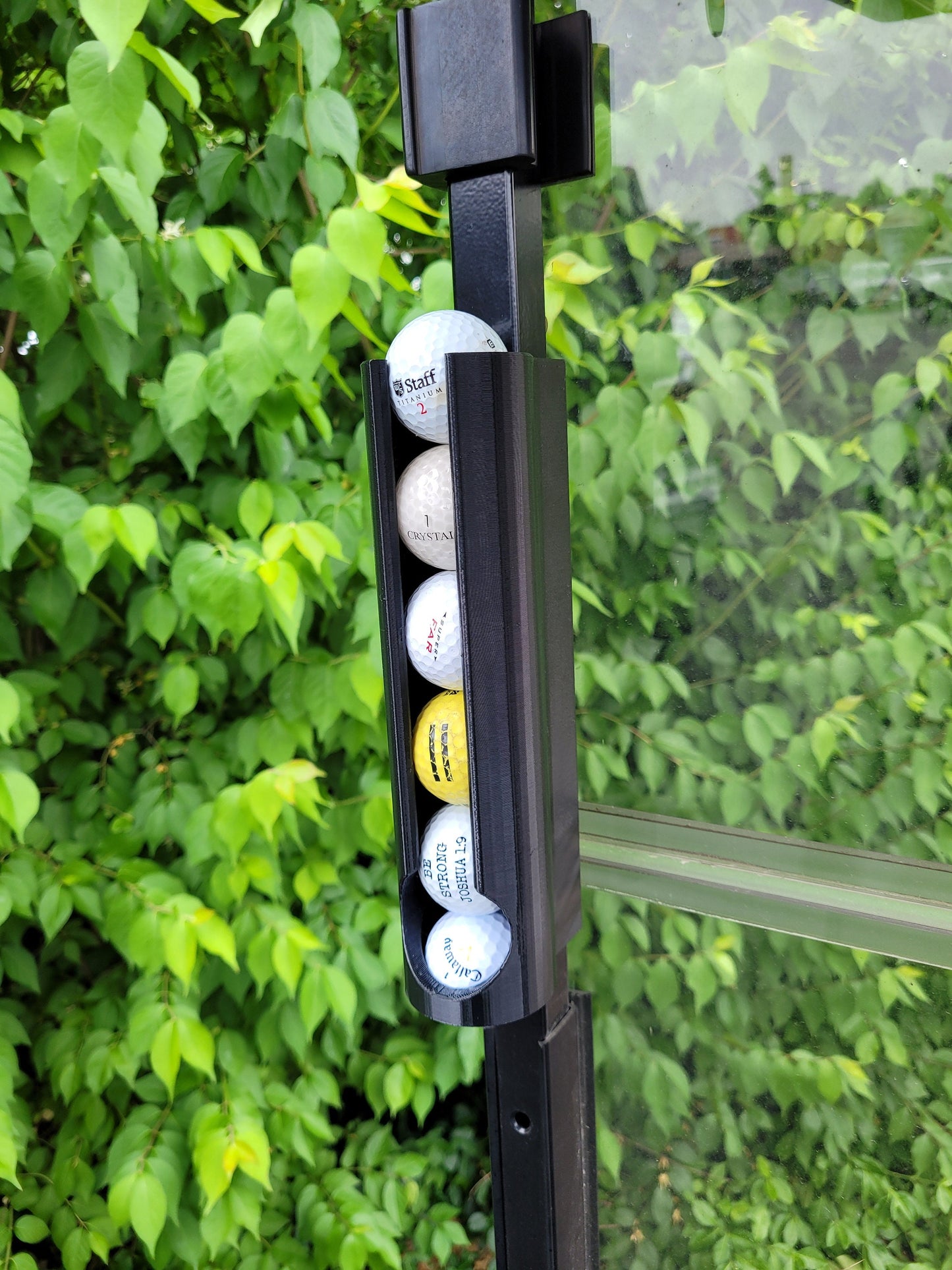 Magnetic Golf Ball Holder & Dispenser for Golf Cart - Neodymium Magnets for STRONG Hold on Your Golf Cart, Easy On and Off!