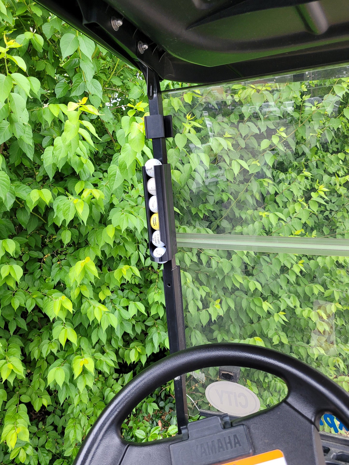 Magnetic Golf Ball Holder & Dispenser for Golf Cart - Neodymium Magnets for STRONG Hold on Your Golf Cart, Easy On and Off!