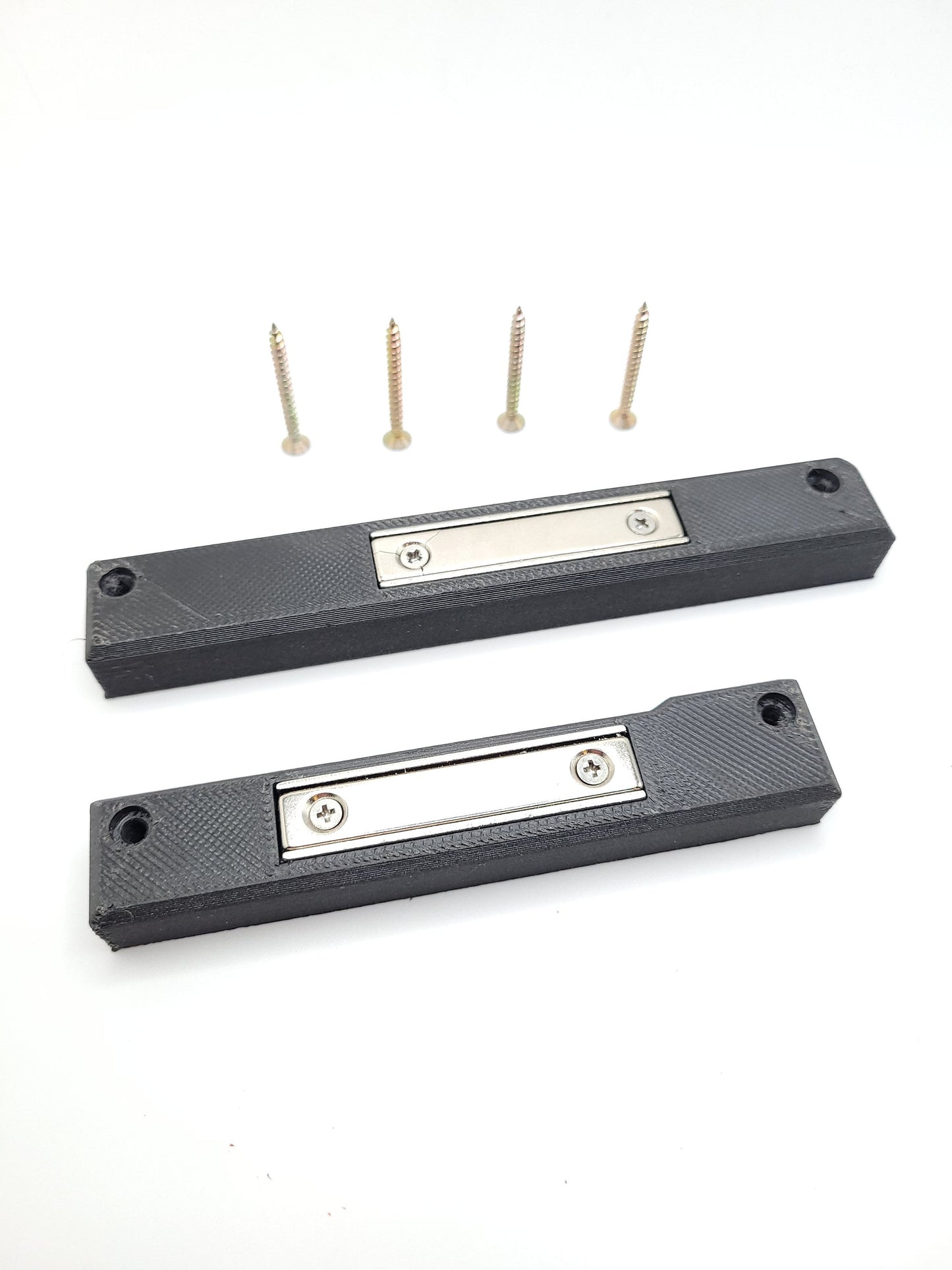 Milwaukee M12 M18 Charger Mount, Cat. No. 48-59-1812, Uses Two Neodymium Bar Magnets for Strong Hold on Metal Surface