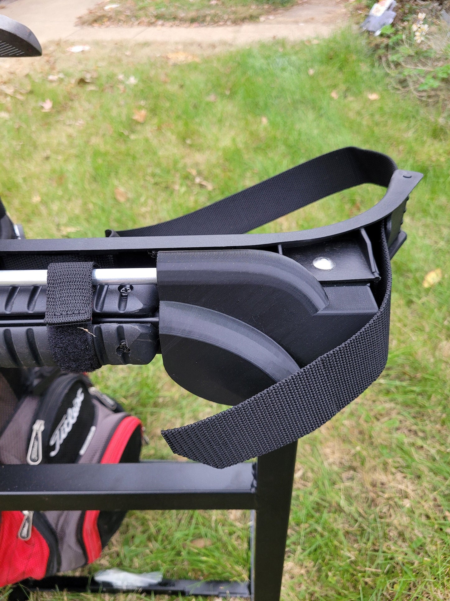 GTW Deluxe Rear Seat Grab Bar Golf Bag Holder Attachment, Easily Removable, No Drilling Required, Fits the Mach 1, Mach 2 , Mach 3 Seats