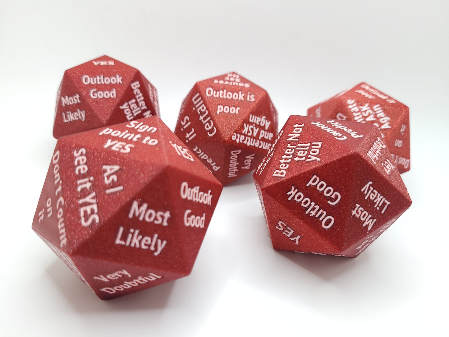 Magic 8-ball D20 Dice Oversized Classic Magic Eight Ball with New Twist Party D20 Die