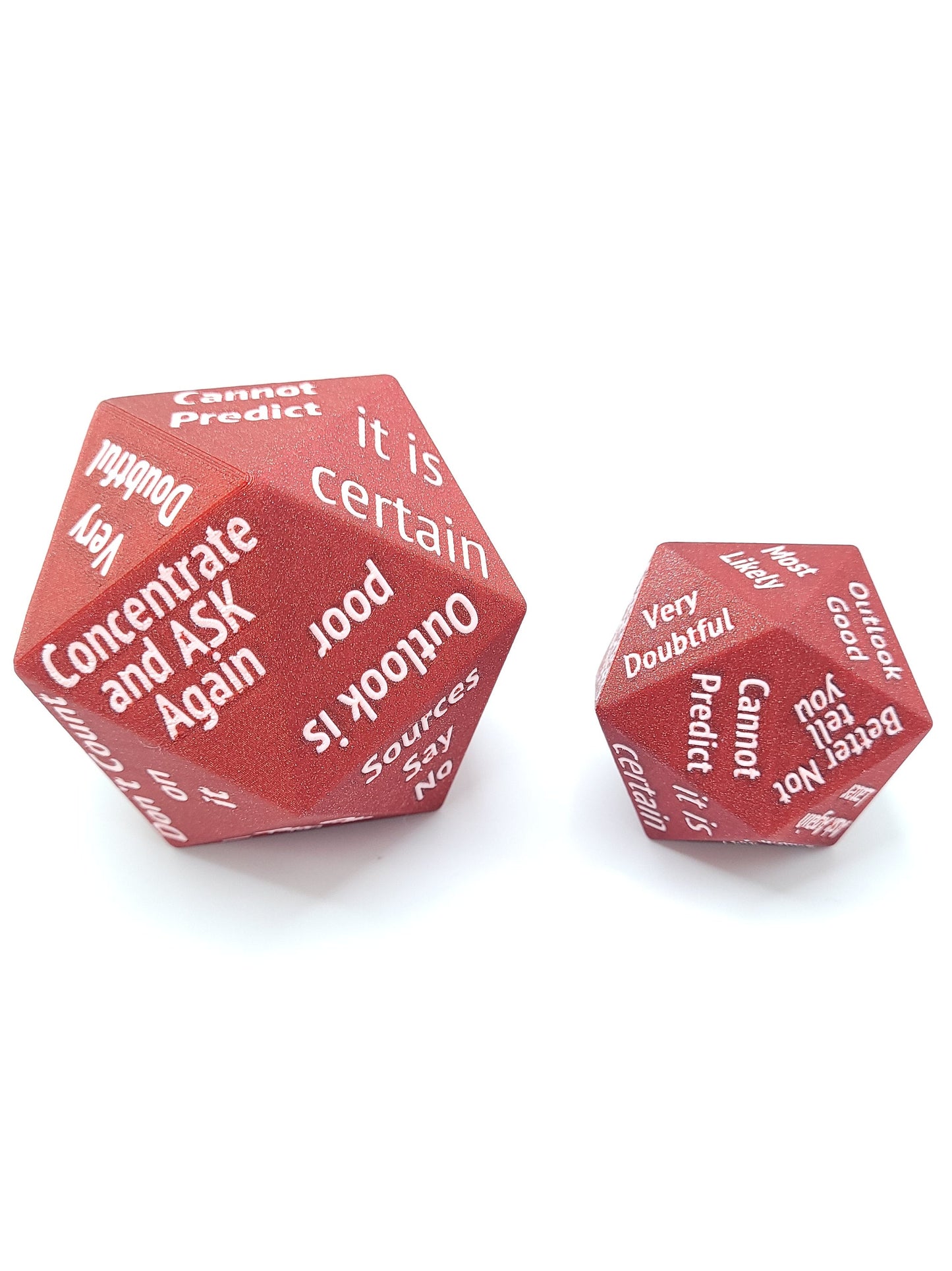 Magic 8-ball D20 Dice Oversized Classic Magic Eight Ball with New Twist Party D20 Die