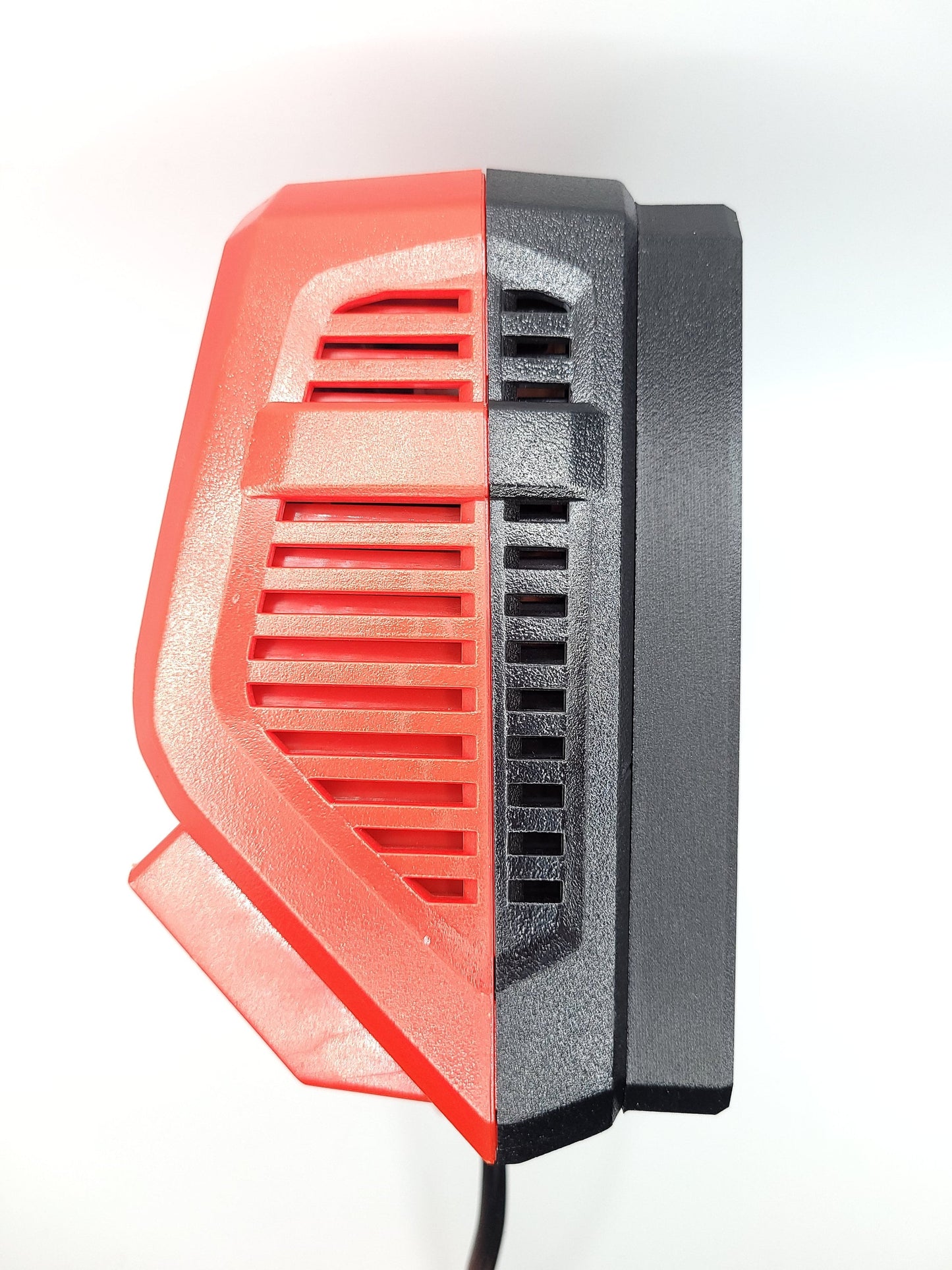 Milwaukee M12 M18 Rapid Charger Mount, Cat. No. 48-59-1808, Uses Two Neodymium Bar Magnets for Strong Hold on Metal Surface
