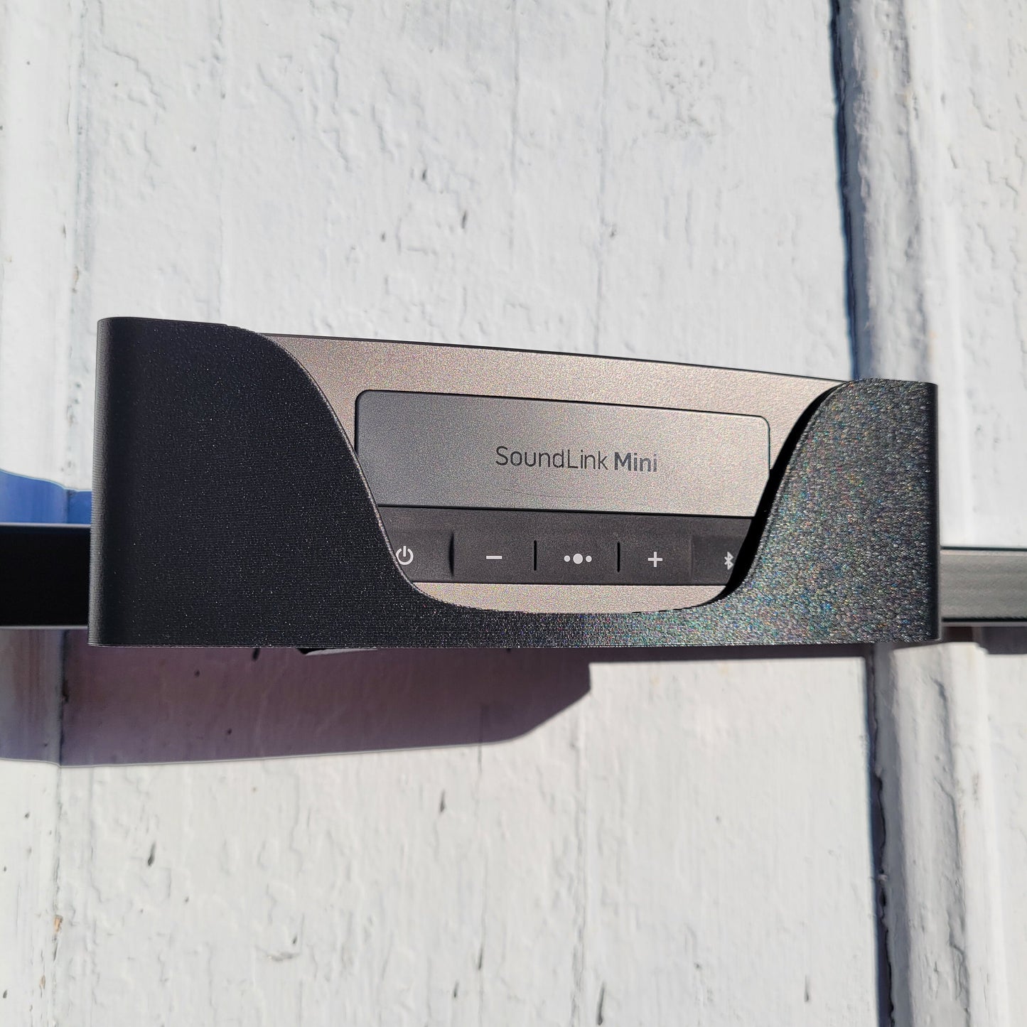 Bose Soundlink Mini Speaker Holder, Uses Velcro Strap to Attach to Golf Cart, UTV, Boat, Straps to any Vertical or Horizontal Bar