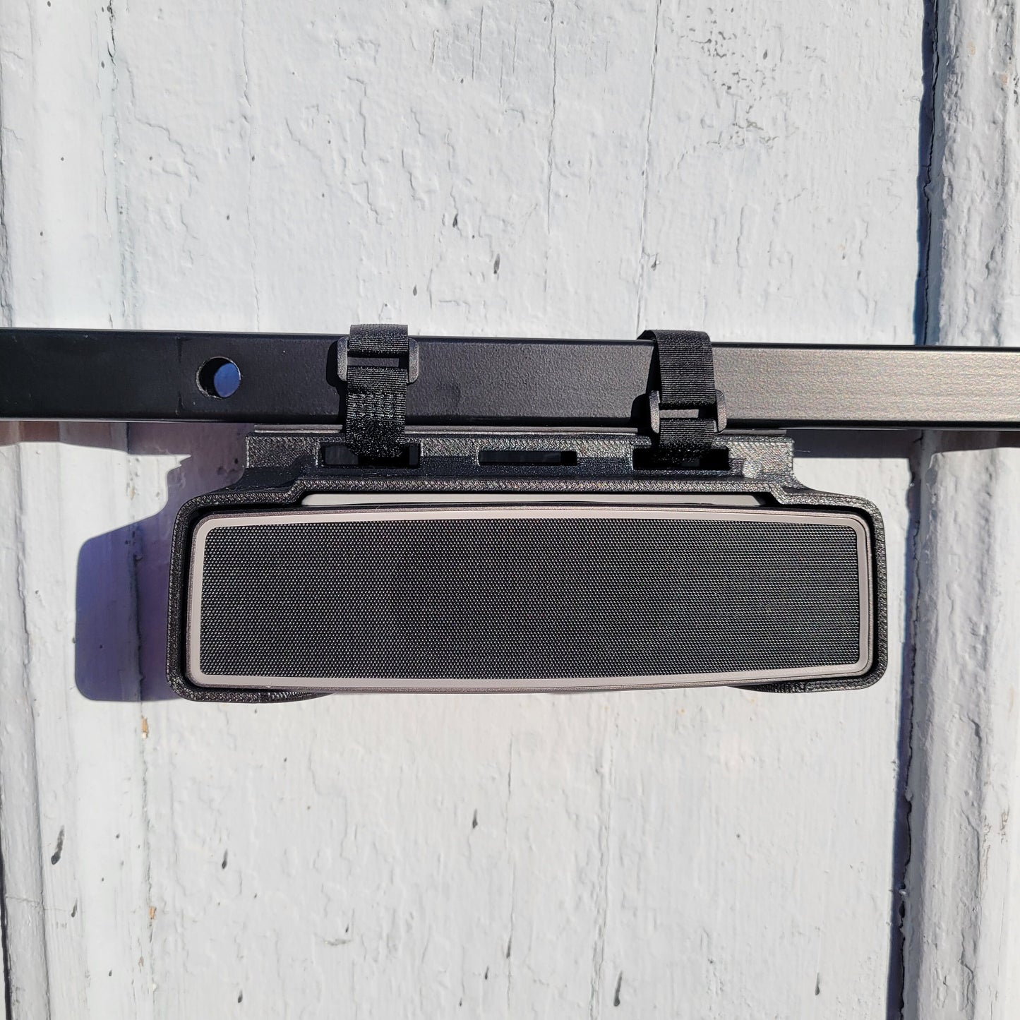 Bose Soundlink Mini Speaker Holder, Uses Velcro Strap to Attach to Golf Cart, UTV, Boat, Straps to any Vertical or Horizontal Bar