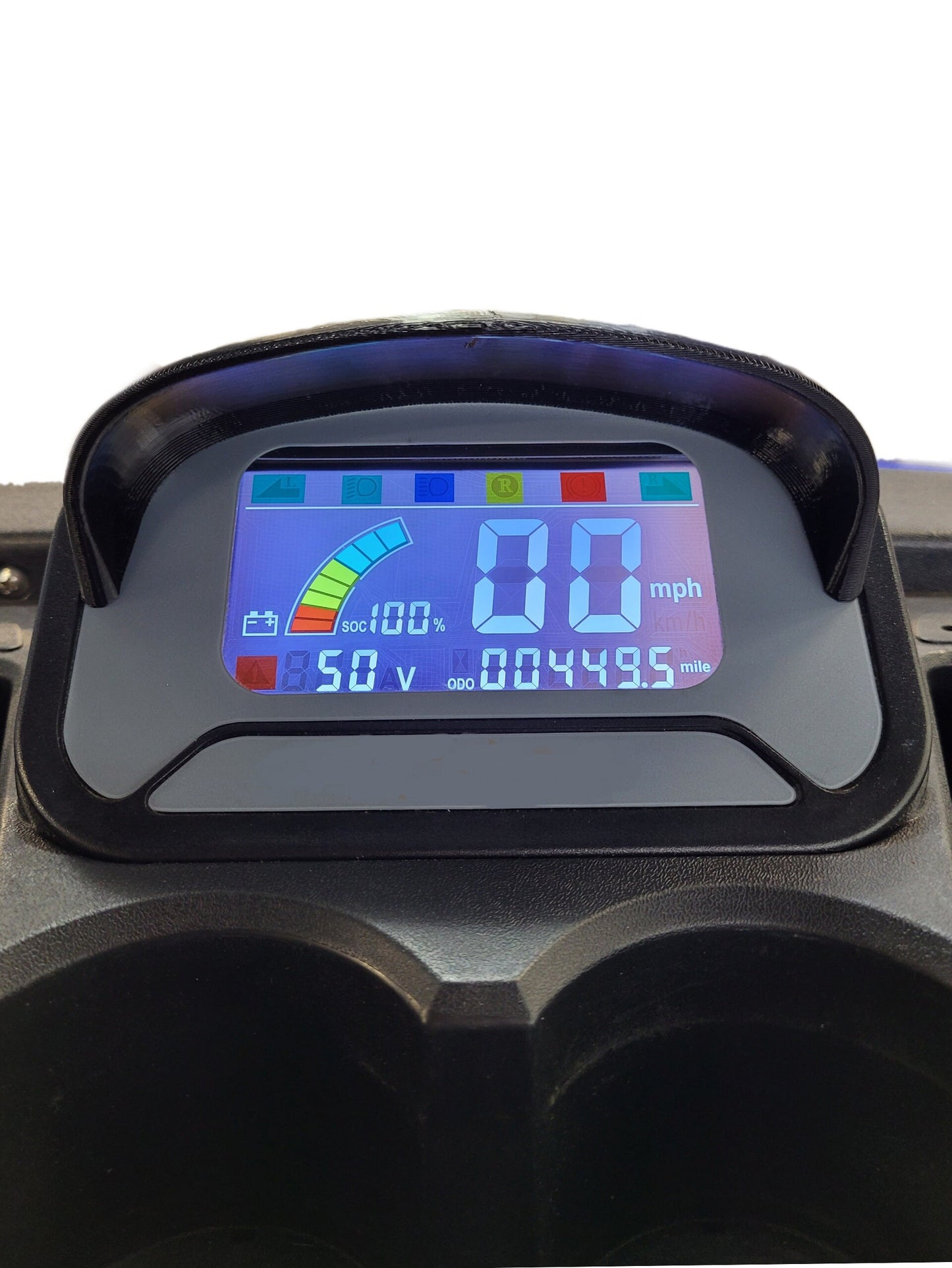 Sun Shade for hard to see led display when in direct sun, fits ICON EV classic speedometer