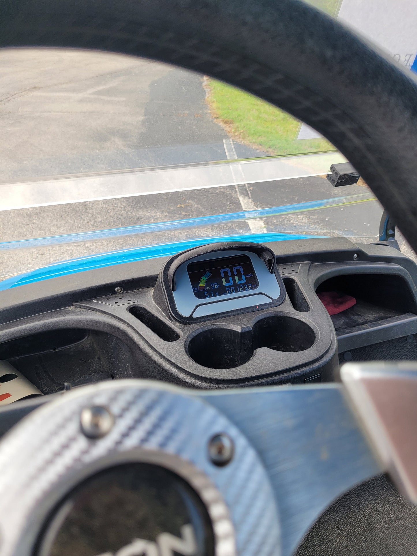 Sun Shade for hard to see led display when in direct sun, fits ICON EV classic speedometer