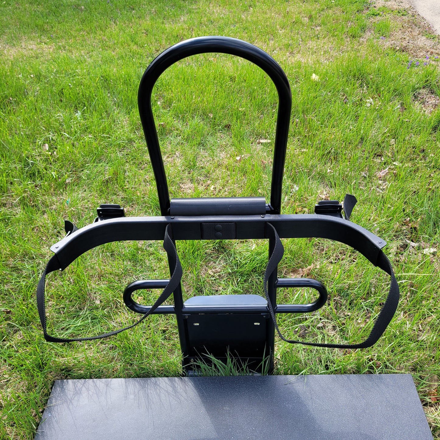 Golf Bag Holder for EPIC Golf Carts, Easily Removable, No Drilling Required, fits EPIC carts with Round Angled Top Tube Rear Bar, E40, E60