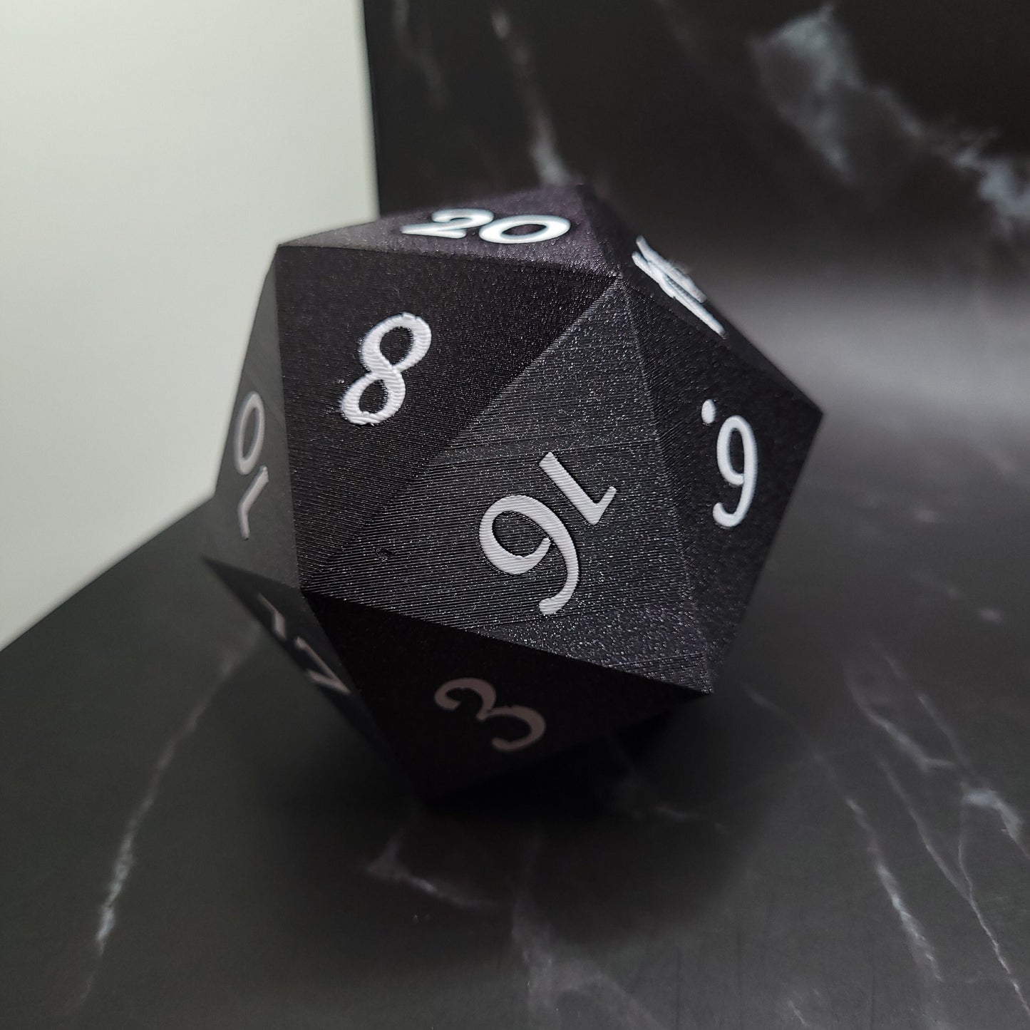 Oversized 3.5 inch Classic D20 Die, Easy to read, For Hefty Rolls Only LOL