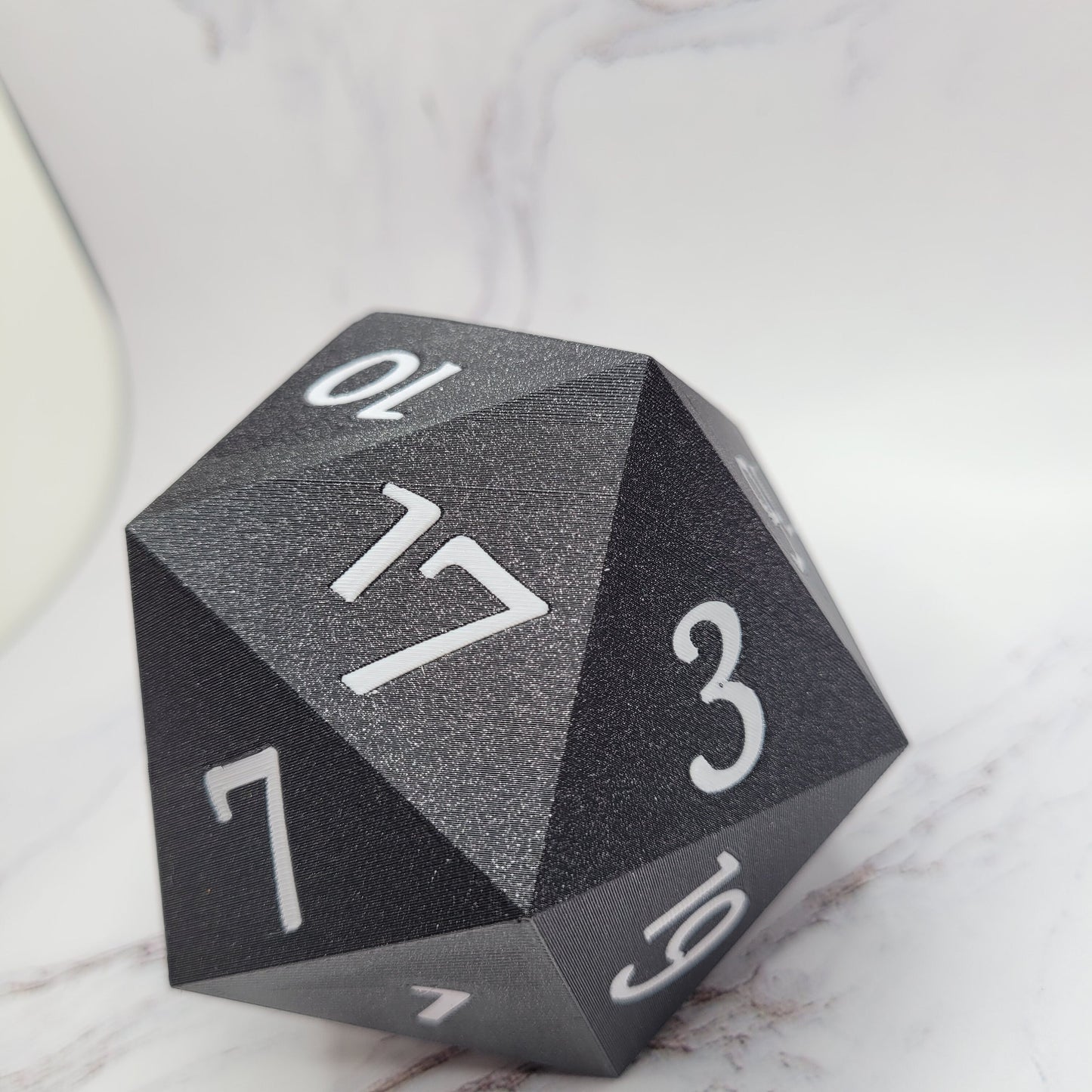 Oversized 3.5 inch Classic D20 Die, Easy to read, For Hefty Rolls Only LOL