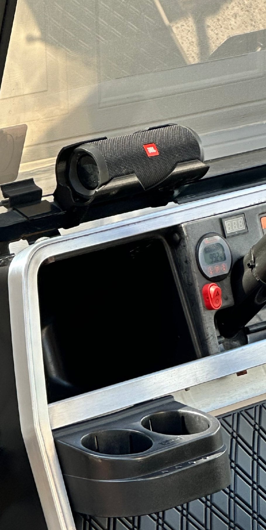 Front and Center JBL Flip 4, 5, & 6 Golf Cart Roof and Front Windshield Strut Mount