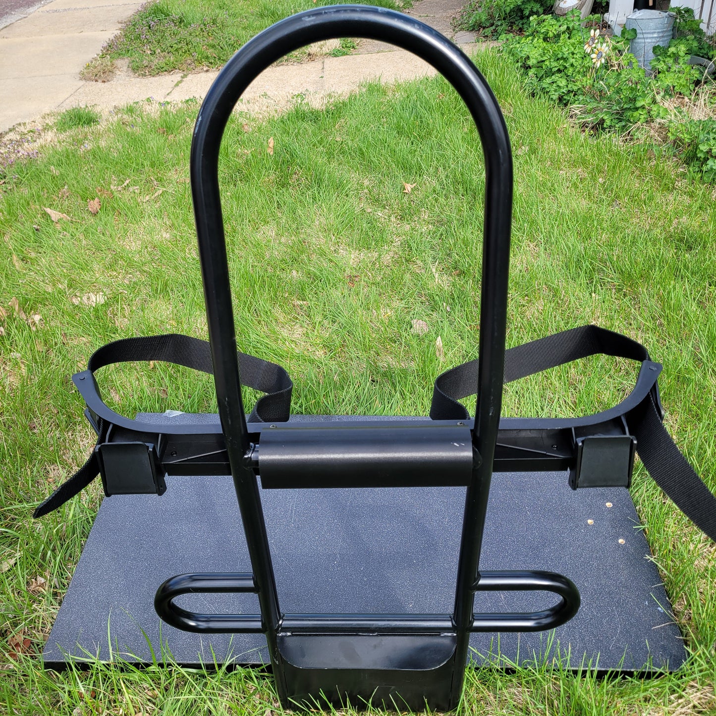 Golf Bag Holder for EPIC Golf Carts, Easily Removable, No Drilling Required, fits EPIC carts with Round Angled Top Tube Rear Bar, E40, E60