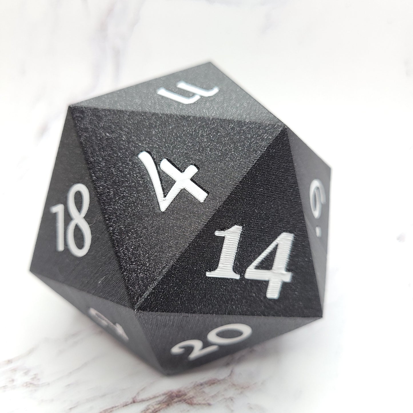 Oversized 3.5 inch Classic D20 Die, Easy to read, For Hefty Rolls Only LOL
