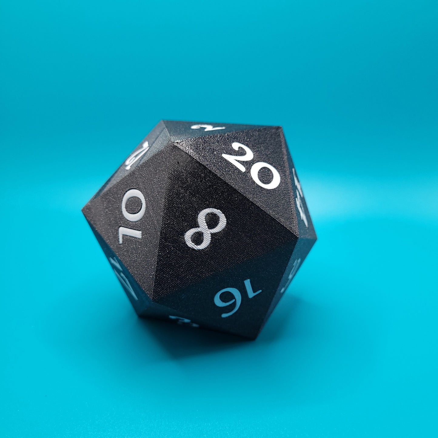 Oversized 3.5 inch Classic D20 Die, Easy to read, For Hefty Rolls Only LOL