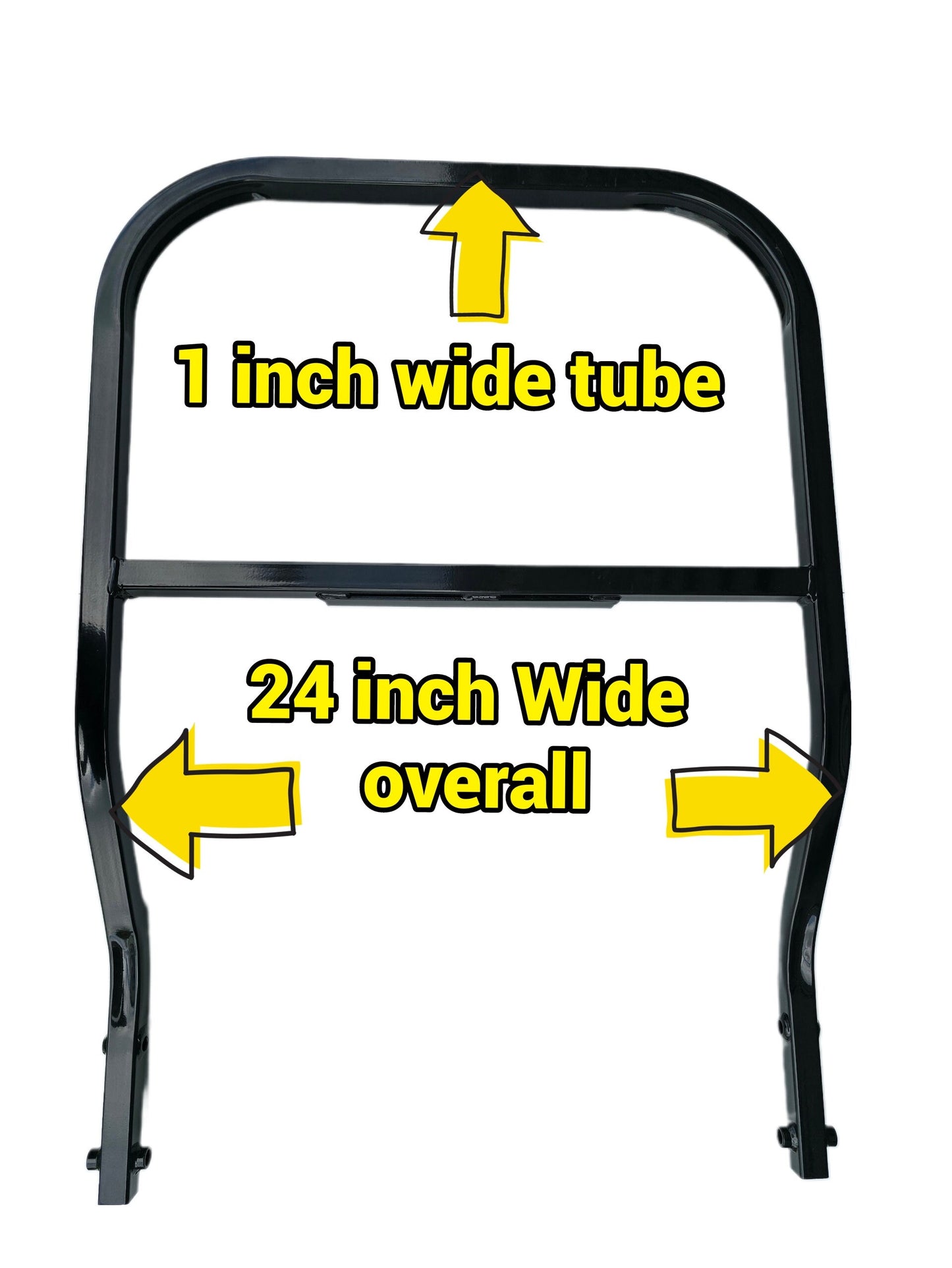 Coleman Kandi Golf Cart Golf Bag Holder Attachment, Easily Removable, No Drilling Required, fits 1" Wide Square Grab Bar Rear Seat