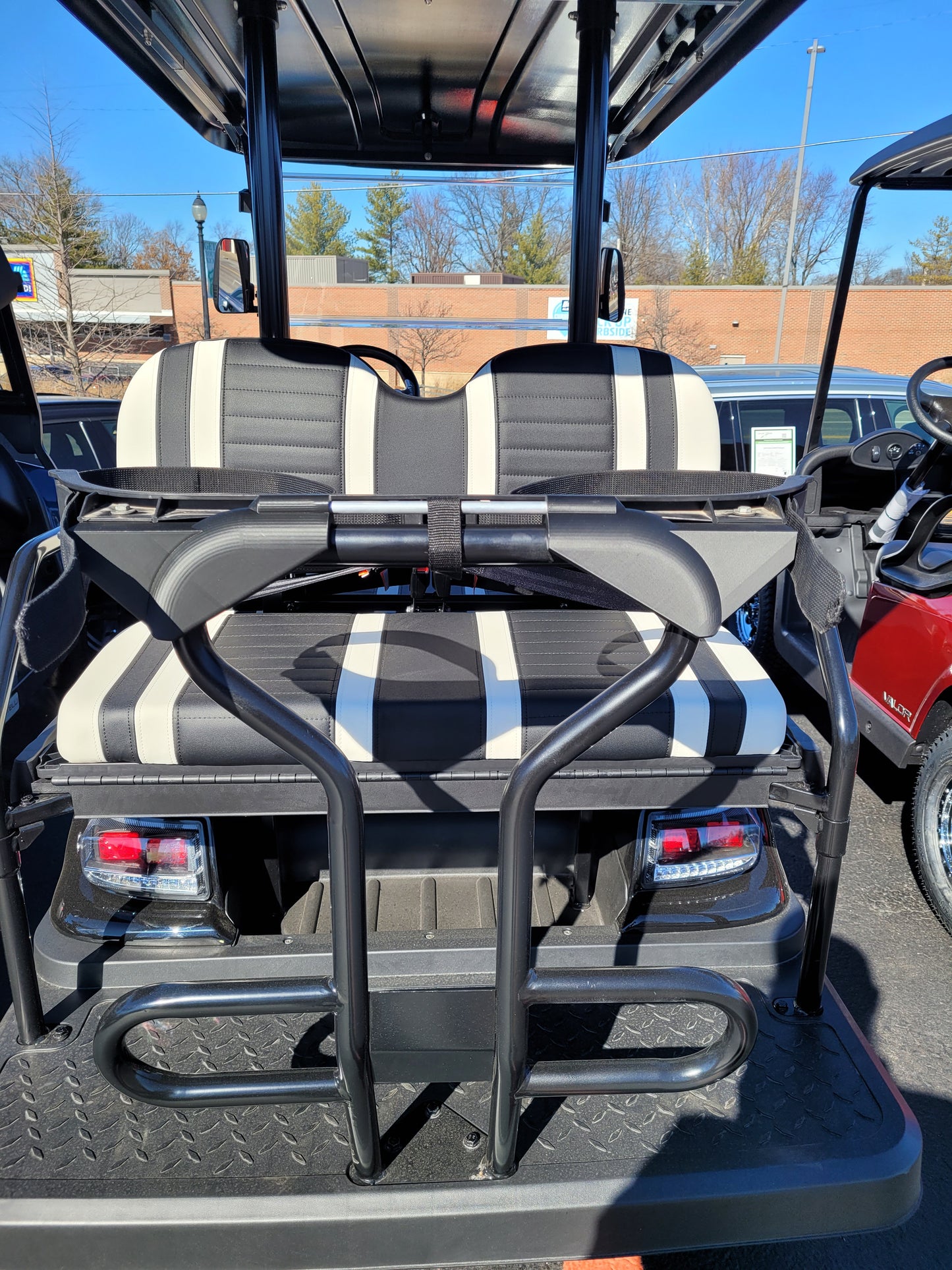 Golf Bag Holder FITS Icon Rear Grab Bar, Easily Removable, No Drilling Required, fits i20 i40 i40L i60 i60L with Grab Bar (compatible with Icon Golf Cart)