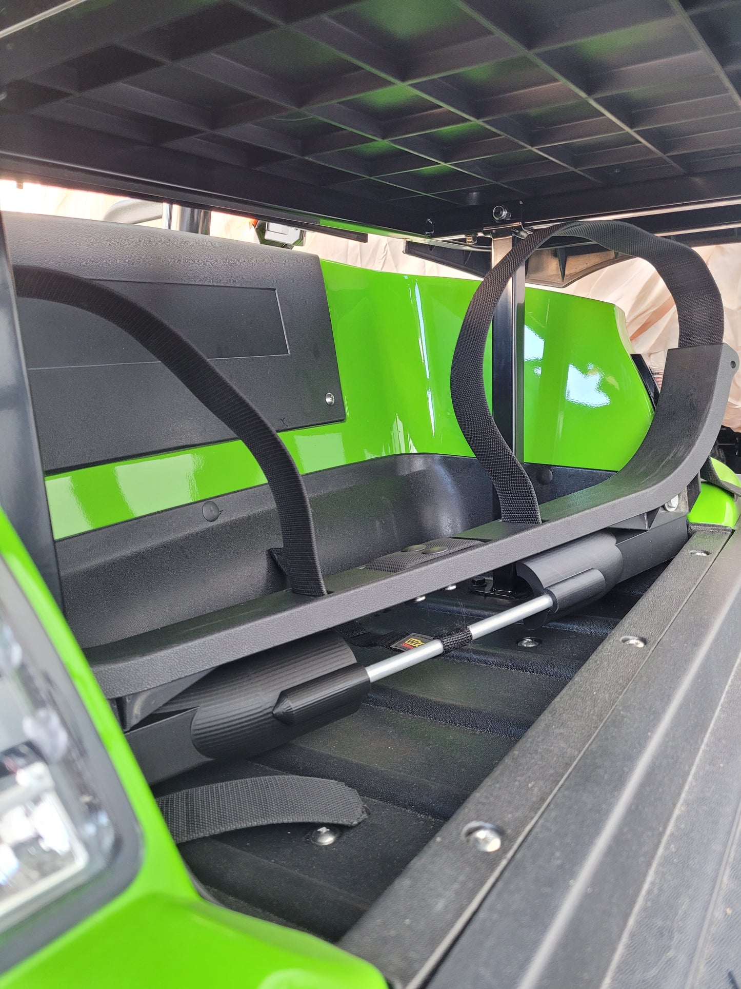 Golf Bag Holder FITS Icon Rear Grab Bar, Easily Removable, No Drilling Required, fits i20 i40 i40L i60 i60L with Grab Bar (compatible with Icon Golf Cart)