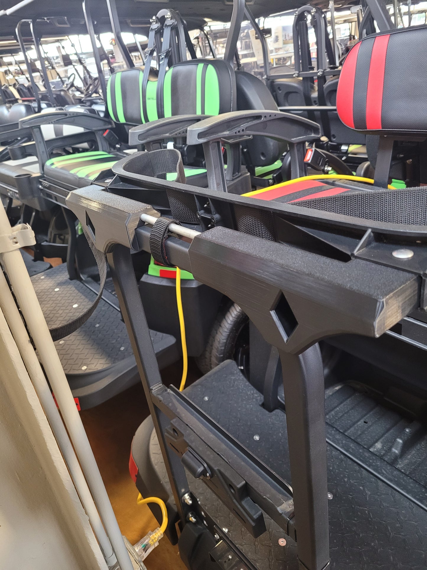 BINTELLI Golf Cart Golf Bag Holder Attachment, Easily Removable, No Drilling Required, fits 16" Square Grab Bar Bintelli Beyond 4pr 6pr