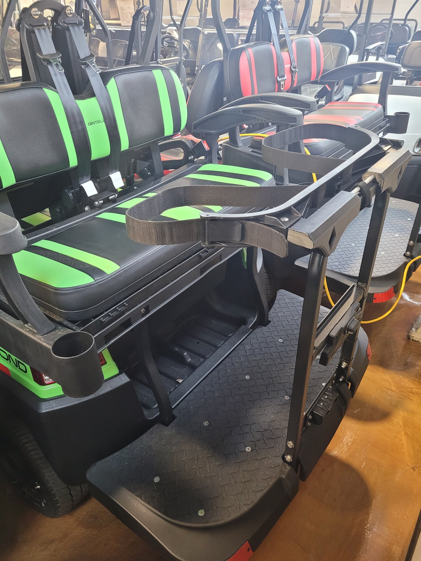 BINTELLI Golf Cart Golf Bag Holder Attachment, Easily Removable, No Drilling Required, fits 16" Square Grab Bar Bintelli Beyond 4pr 6pr