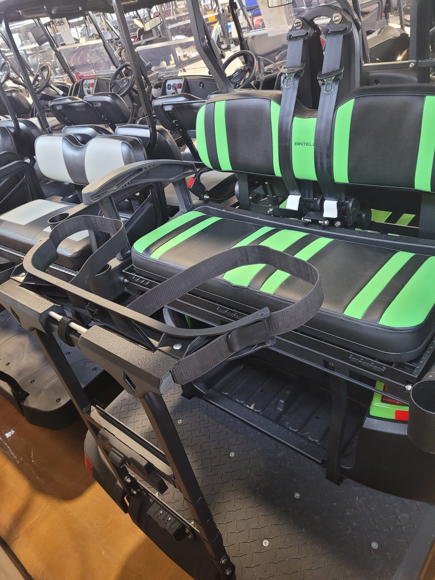 BINTELLI Golf Cart Golf Bag Holder Attachment, Easily Removable, No Drilling Required, fits 16" Square Grab Bar Bintelli Beyond 4pr 6pr