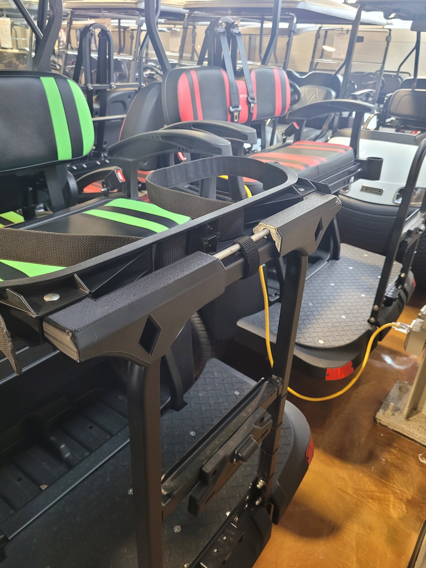 BINTELLI Golf Cart Golf Bag Holder Attachment, Easily Removable, No Drilling Required, fits 16" Square Grab Bar Bintelli Beyond 4pr 6pr