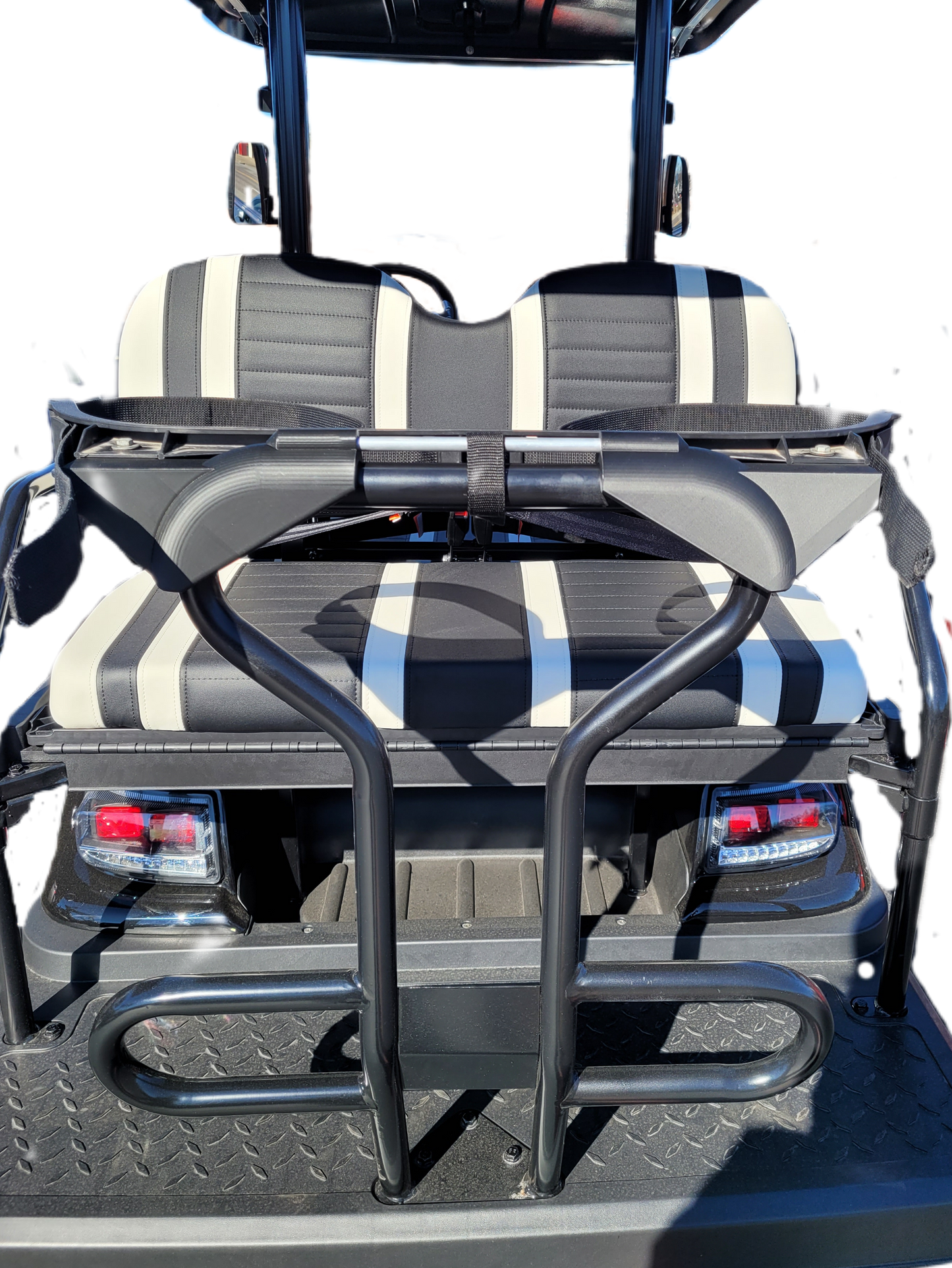 Golf Bag Holder FITS Icon Rear Grab Bar, Easily Removable, No Drilling Required, fits i20 i40 i40L i60 i60L with Grab Bar (compatible with Icon Golf Cart)